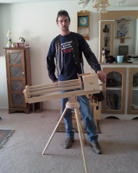 Wooden Rubber Band Gatling Gun Plans